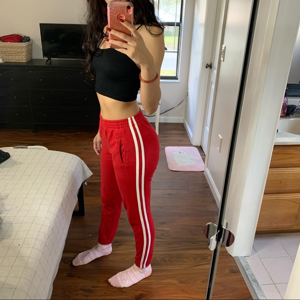 J. Galt Red Striped Sweatpants